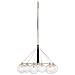 Lampadario Contemporaneo Marilyn Acciaio Nichel Lucido Vetro 6 Luci E27 - Foto miniatura 6