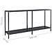 Lusso Casadino -  Tavolo Consolle Nero 160x35x75,5 Cm In Vetro Temperato - Foto miniatura 6