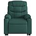 Poltrona Alzapersona Massaggiante Verde Scuro in Tessuto - Foto miniatura 9