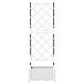 Fioriera da Giardino con Trellis Bianco 40x40x125.5 cm - Foto miniatura 5