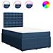 Giroletto a Molle con Materasso Blu 120x190 cm in Tessuto - Foto miniatura 1
