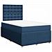 Giroletto a Molle con Materasso Blu 120x190 cm in Tessuto - Foto miniatura 3