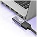 Adattatore Video 8k Uhd Hdmi Femmina A Mini Hdmi Maschio Curvo A Sinistra, Grigio - Foto miniatura 2