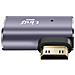 Adattatore Video 8k Uhd Hdmi Femmina A Mini Hdmi Maschio Curvo A Sinistra, Grigio - Foto miniatura 3
