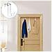 Ganci Sopra La Porta Senza Foratura, Spessore 10 Mm Per Porte Da 3,7 Cm (confezione Da 4) - Acciaio Inossidabile E Plastica White - Foto miniatura 5