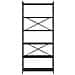 Libreria Rovere nero 80 x 30 x 188 cm Legno multistrato - Foto miniatura 5