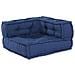Cuscino Blu 70 x 70 x 54 cm Poliestere - Foto miniatura 4