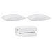 Piumone Altro con cuscino 3 pcs Bianco 260 x 220 cm Microfibra - Foto miniatura 1