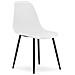 Sedia WAT gambe bianche / nere x 3 - Foto miniatura 2