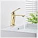 Rubinetto per lavabo da bagno, Blackswan, tipo M118, modello oro lucido, misura 16 cm - Foto miniatura 4
