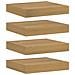 Scaffale da parete 4 pcs Marrone 23 x 23,5 x 4 cm - Foto miniatura 1