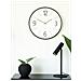 Orologio Da Parete Biel Rotondo In Vetro E Plastica Bianco E Nero Ø51 Cm - Foto miniatura 6