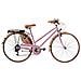 Bici Misura 28 City Bike Vintage Linea Sport Peugeot Bicicletta Da Donna Con Cambio 6v Completa Di Accessori Luci A Led - 44 Rosa - Foto miniatura 1