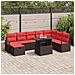 Set Divano da Giardino con cuscino 9 pcs polyrattan - Foto miniatura 2
