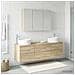 Set di mobili per il bagno 4 pcs Rovere Sonoma - Foto miniatura 4