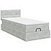 Letto ottomano con materasso Grigio Chiaro 80 x 200 cm Velluto - Foto miniatura 8