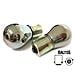 Blister 2 Lampade Invisibile Cromato S25 PY21W BAU15S 12V 21W per Frecce auto Arancione - Foto miniatura 1