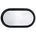 Plafoniere Nere 001704 60 Watt E27 Superdelta Ovale - Foto miniatura 1