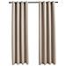 Tende Oscuranti Con Anelli In Metallo 2 Pz Beige 140x245 Cm - Foto miniatura 1