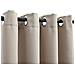 Tende Oscuranti Con Anelli In Metallo 2 Pz Beige 140x245 Cm - Foto miniatura 3