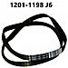 Cinghia Lavatrice Indesit - Ariston 1201-1198 J6 Aqualtis By Marelshop® - Foto miniatura 1