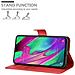 Custodia Compatibile Con Samsung Galaxy A40 In Rosso Carminio - Coperchio Protettiva Con Chiusura Magnetica, Funzione Stand E Tasca Per Le Carte - Foto miniatura 2