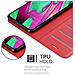 Custodia Compatibile Con Samsung Galaxy A40 In Rosso Carminio - Coperchio Protettiva Con Chiusura Magnetica, Funzione Stand E Tasca Per Le Carte - Foto miniatura 3