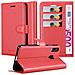 Custodia Compatibile Con Samsung Galaxy A40 In Rosso Carminio - Coperchio Protettiva Con Chiusura Magnetica, Funzione Stand E Tasca Per Le Carte - Foto miniatura 1