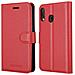 Custodia Compatibile Con Samsung Galaxy A40 In Rosso Carminio - Coperchio Protettiva Con Chiusura Magnetica, Funzione Stand E Tasca Per Le Carte - Foto miniatura 4