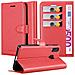 Custodia Compatibile Con Samsung Galaxy A40 In Rosso Carminio - Coperchio Protettiva Con Chiusura Magnetica, Funzione Stand E Tasca Per Le Carte - Foto miniatura 7