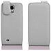 Custodia Compatibile Con Samsung Galaxy Mega 6.3 In Magnesio Bianco - Coperchio Protettivo In Design Flip Realizzato In Similpelle Testurizzata - Foto miniatura 3