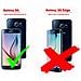 Custodia Compatibile Con Samsung Galaxy S6 In Blu - Hard Case Coperchio Protettivo Con Copertura In Similpelle, Funzione Stand E Tasca Per Le Carte - Foto miniatura 2