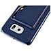 Custodia Compatibile Con Samsung Galaxy S6 In Blu - Hard Case Coperchio Protettivo Con Copertura In Similpelle, Funzione Stand E Tasca Per Le Carte - Foto miniatura 6