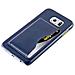 Custodia Compatibile Con Samsung Galaxy S6 In Blu - Hard Case Coperchio Protettivo Con Copertura In Similpelle, Funzione Stand E Tasca Per Le Carte - Foto miniatura 7