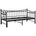 Telaio Divano Letto Estraibile Nero In Metallo 90x200 Cm - Foto miniatura 6