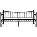Telaio Divano Letto Estraibile Nero In Metallo 90x200 Cm - Foto miniatura 8