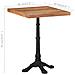 Tavolo Da Bistrot 60x60x76 Cm In Legno Massello Di Acacia - Foto miniatura 8