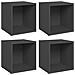 Mobili Porta TV 4 pz Grigi 37x35x37 cm in Legno Multistrato - Foto miniatura 1