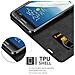 Custodia Compatibile Con Samsung Galaxy Note 2 In Nero Di Notte - Coperchio Protettiva Con Chiusura Magnetica, Funzione Stand E Tasca Per Le Carte - Foto miniatura 5