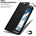 Custodia Compatibile Con Samsung Galaxy Note 2 In Nero Di Notte - Coperchio Protettiva Con Chiusura Magnetica, Funzione Stand E Tasca Per Le Carte - Foto miniatura 7