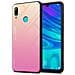 Custodia Compatibile Con Huawei P Smart 2019 In Giallo - Rosa - Coperchio Protettivo Bicolore In Vetro Temperato E Silicone Tpu - Foto miniatura 1