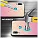 Custodia Compatibile Con Huawei P Smart 2019 In Giallo - Rosa - Coperchio Protettivo Bicolore In Vetro Temperato E Silicone Tpu - Foto miniatura 3