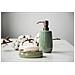 Dispenser Di Sapone Liquido Sirmione, Ceramica, Verde Con Bordo In Rame, 430 Ml, - Foto miniatura 3