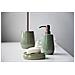 Dispenser Di Sapone Liquido Sirmione, Ceramica, Verde Con Bordo In Rame, 430 Ml, - Foto miniatura 5