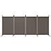 Divisorio a 4 Pannelli Antracite 346x180 cm Tessuto - Foto miniatura 3