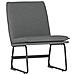 Sedia Lounge Grigio Scuro 52x75x76 Cm In Tessuto - Foto miniatura 2
