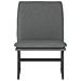 Sedia Lounge Grigio Scuro 52x75x76 Cm In Tessuto - Foto miniatura 3