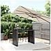 Tavolo Bar Con Piano In Vetro Nero 145x80x110 Cm Polyrattan - Foto miniatura 1