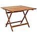 Tavolo Da Giardino Pieghevole 90x90x75 Cm Legno Massello Acacia - Foto miniatura 2