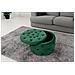 Pouf rotonda in velluto ALIA, Colore Verde Bottiglia - Foto miniatura 4